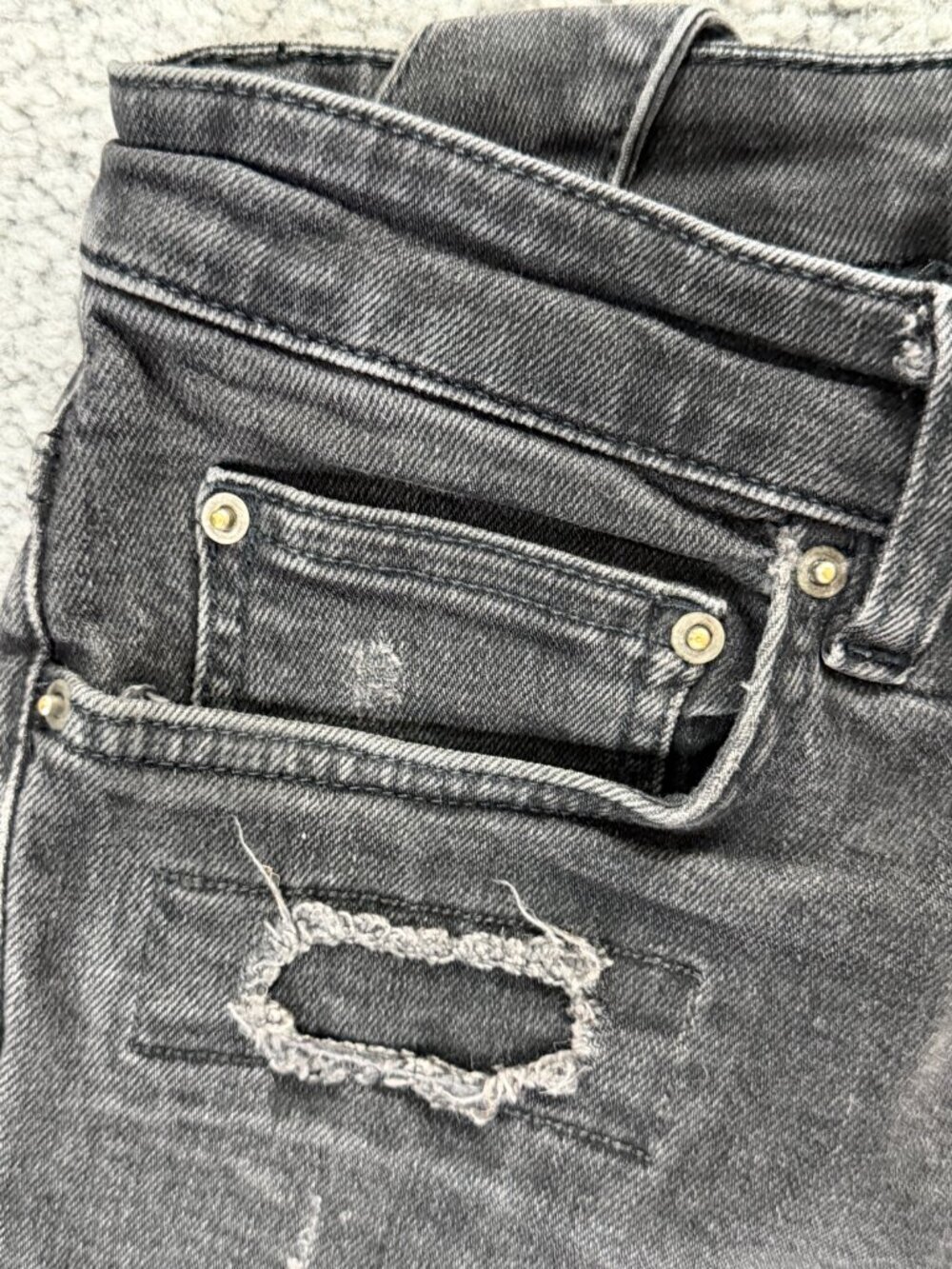 Ksubi Chitch Boneyard Black Slim Fit Distressed Jeans - Men's Size 31 - VGUC - Picture 6 of 16